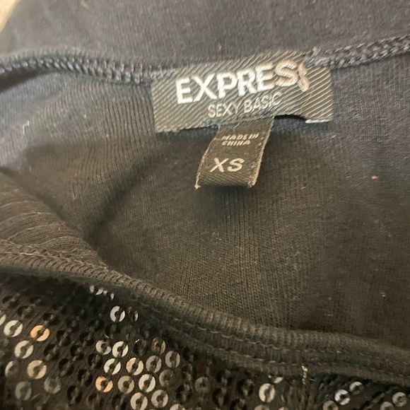 Express black Sequin Tank top size XS - Picture 6 of 6